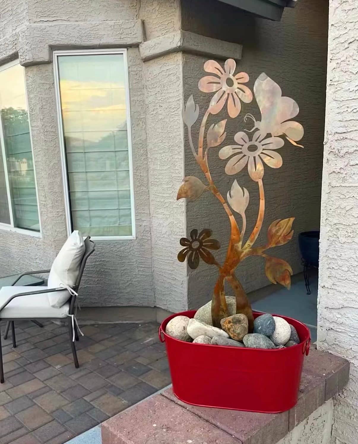 Happy Gardens - Daisy Flamed Garden Stake