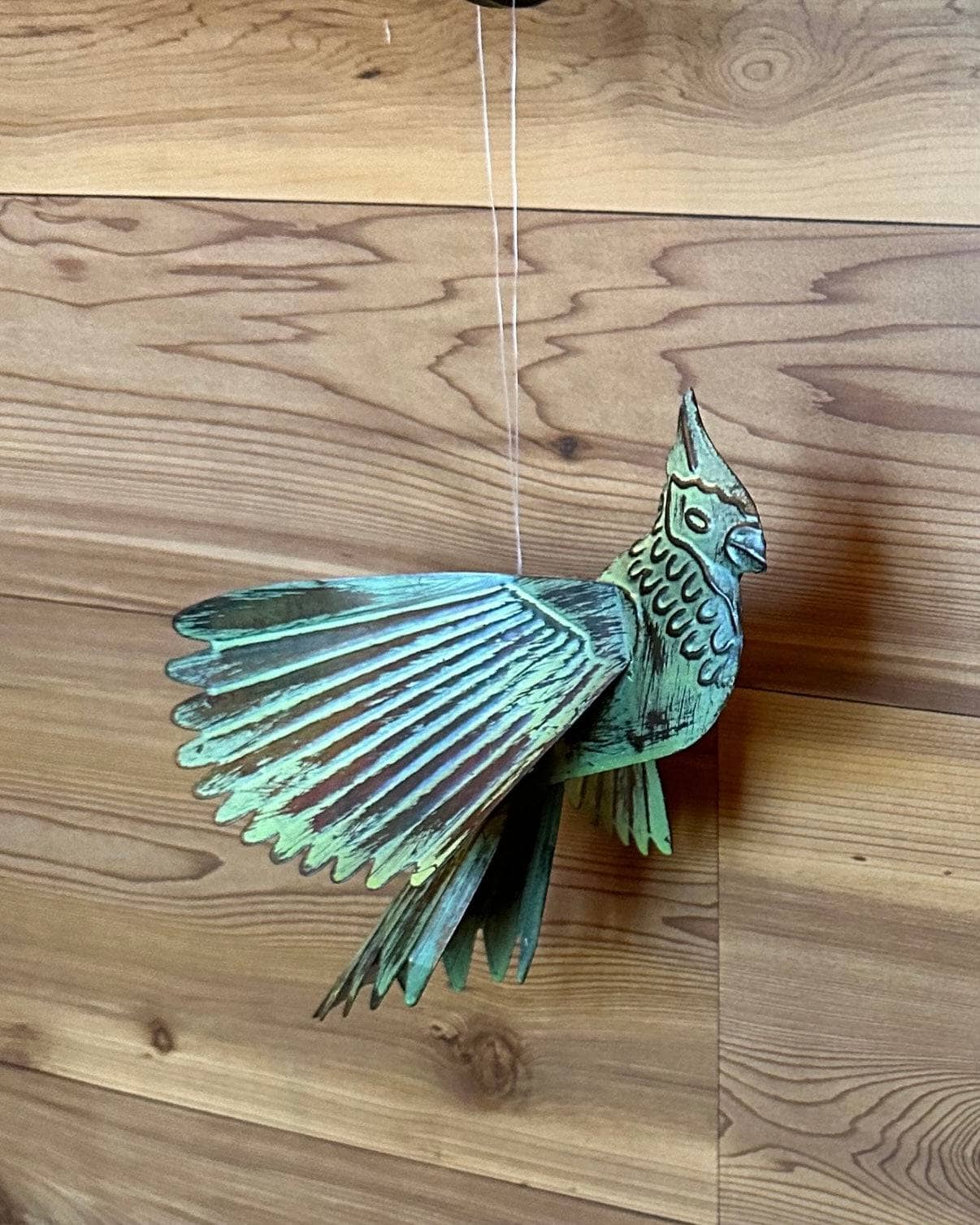 Hanging Flamed Cardinal - Happy Gardens