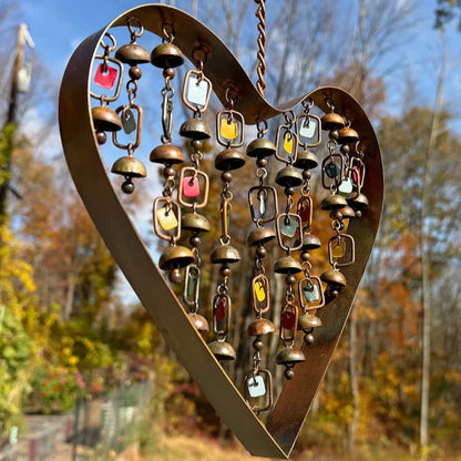 Happy Gardens - Heart with Dangles Ornament and Wind Chime