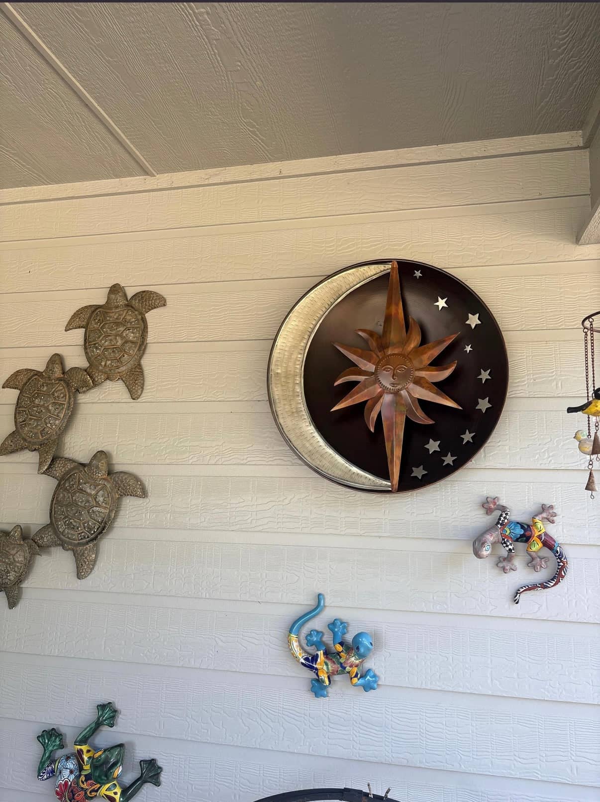 Happy Gardens - Raised Celestial Wall Decor Disc