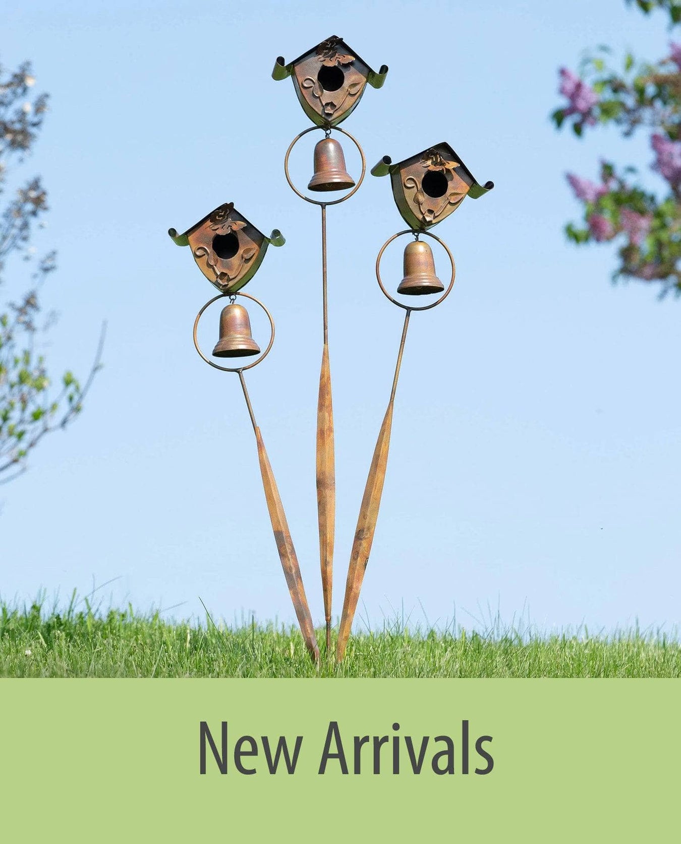 Happy Gardens Yard Decorations, Garden Decor, Rain Chains, Ornaments