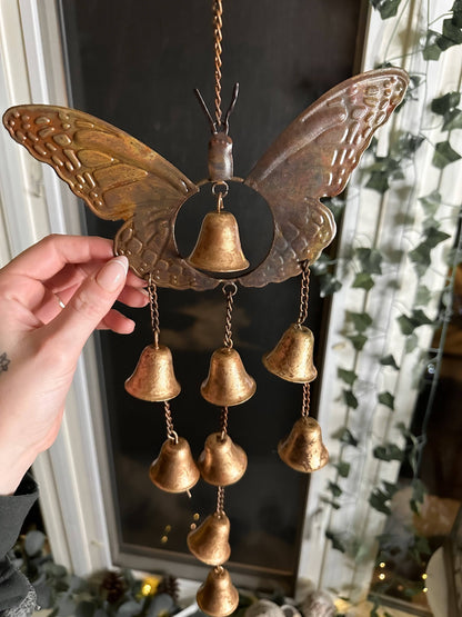 Happy Gardens - Butterfly with Bells Wind Chime