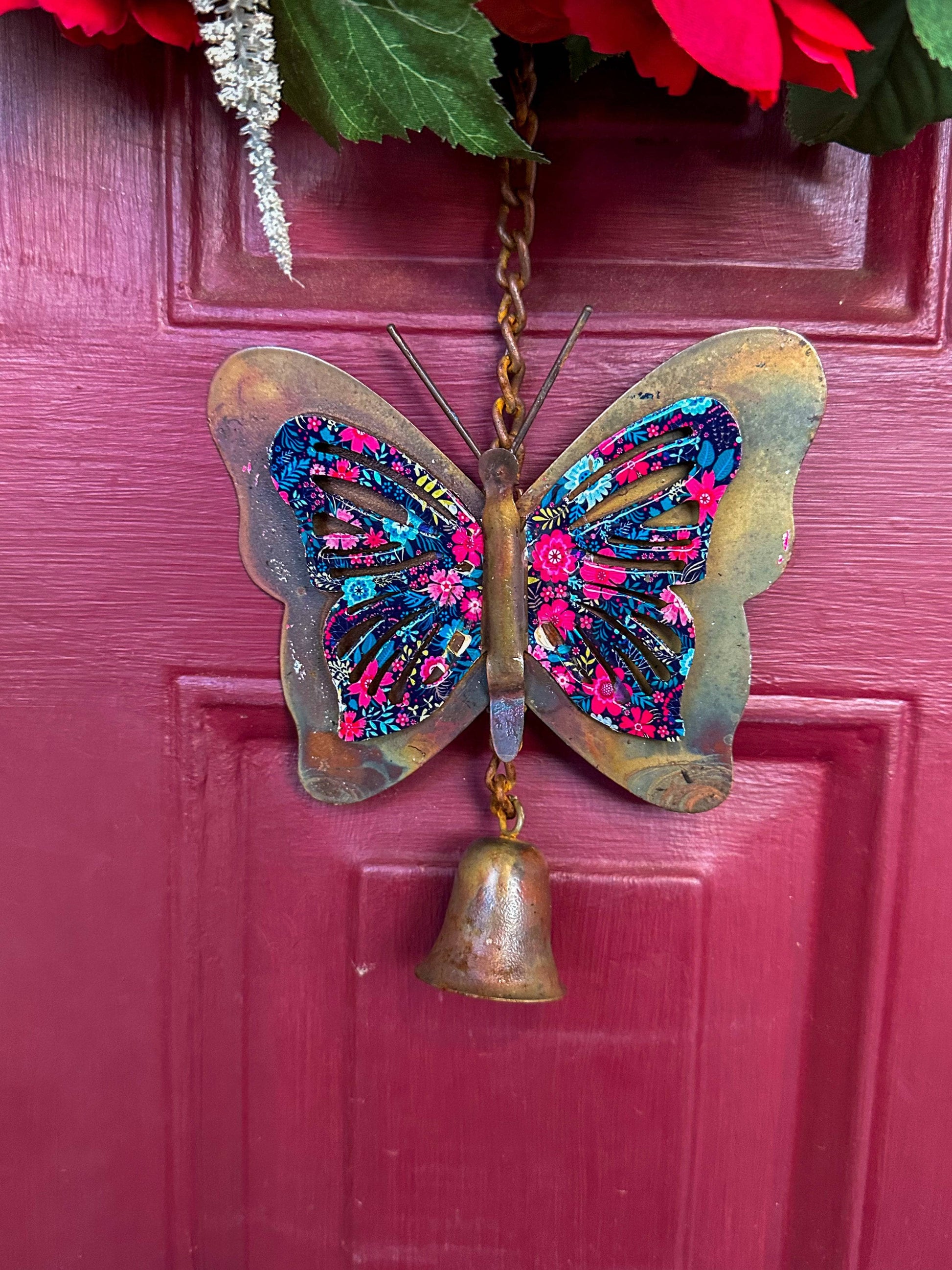 Happy Gardens - Floral Butterfly Hanging Ornament