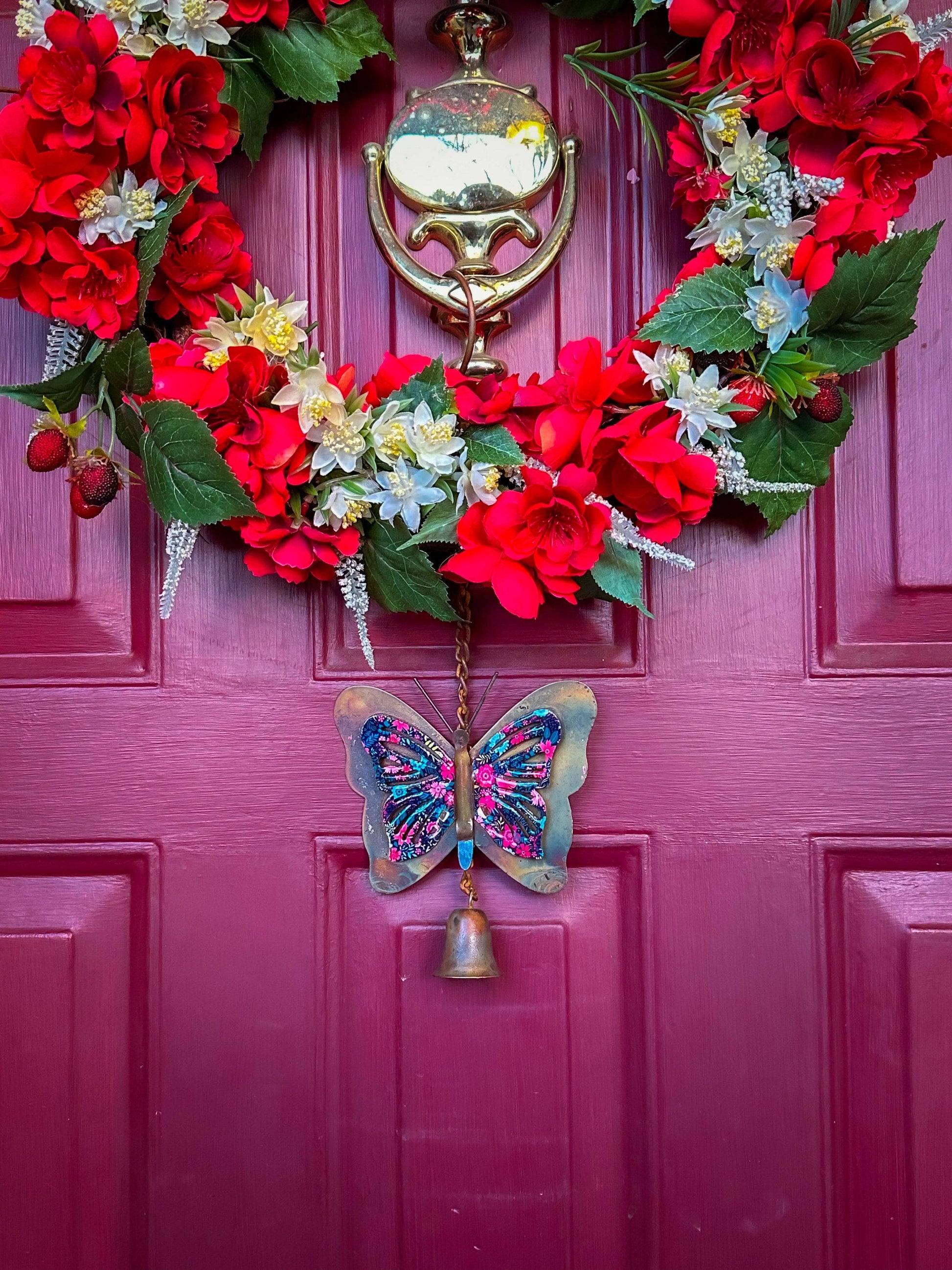 Happy Gardens - Floral Butterfly Hanging Ornament