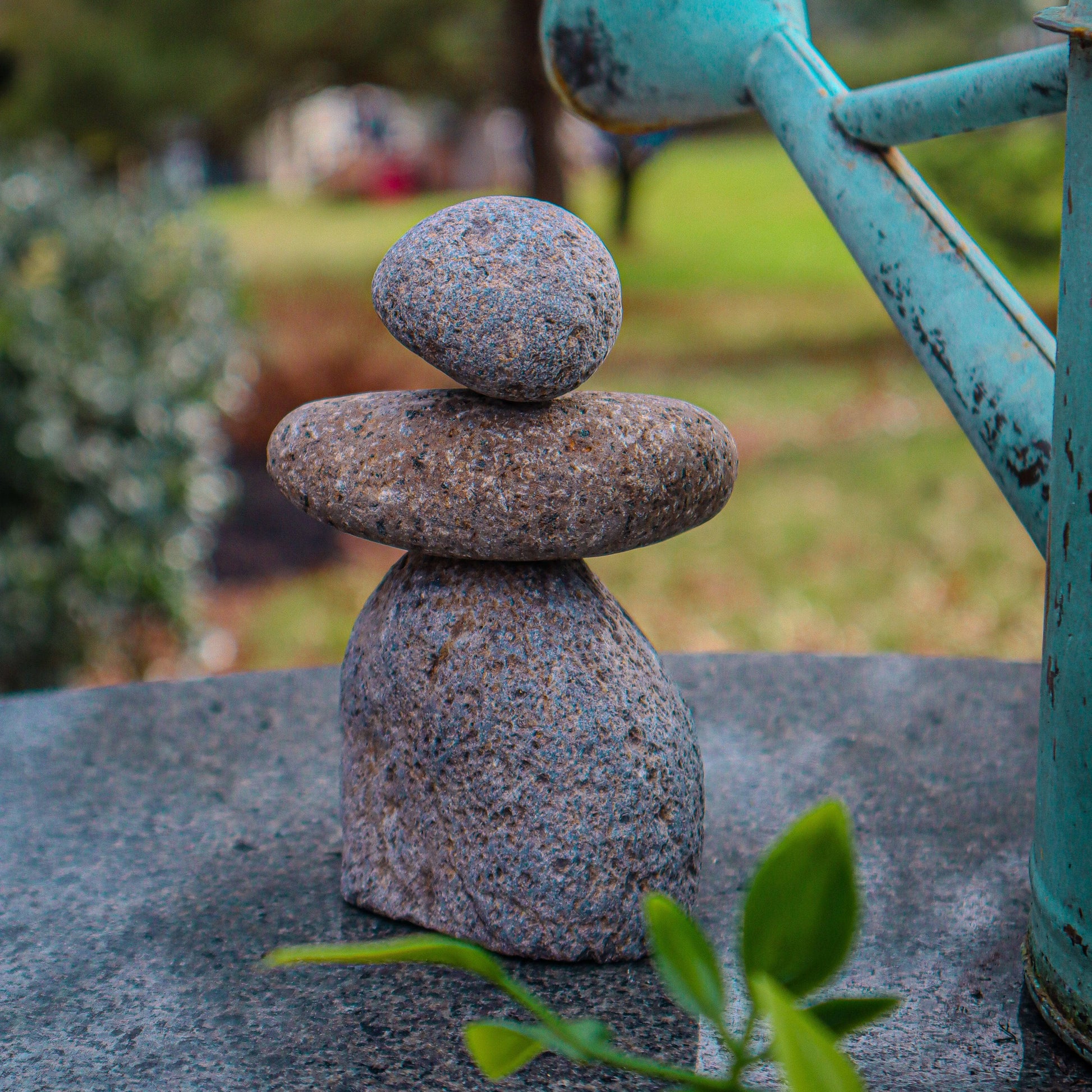 3 Stone Cairn Garden Statue - Happy Gardens