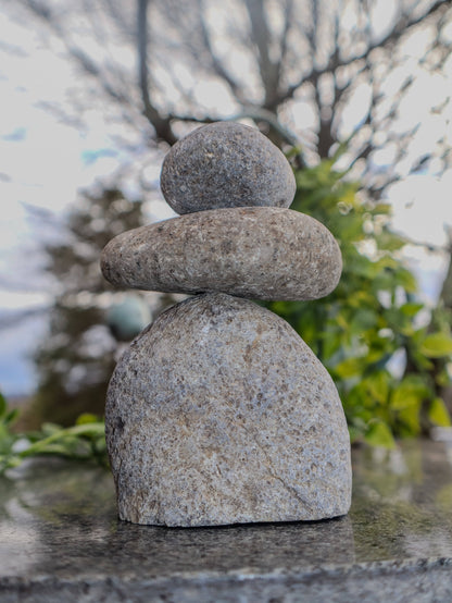 3 Stone Cairn Garden Statue - Happy Gardens