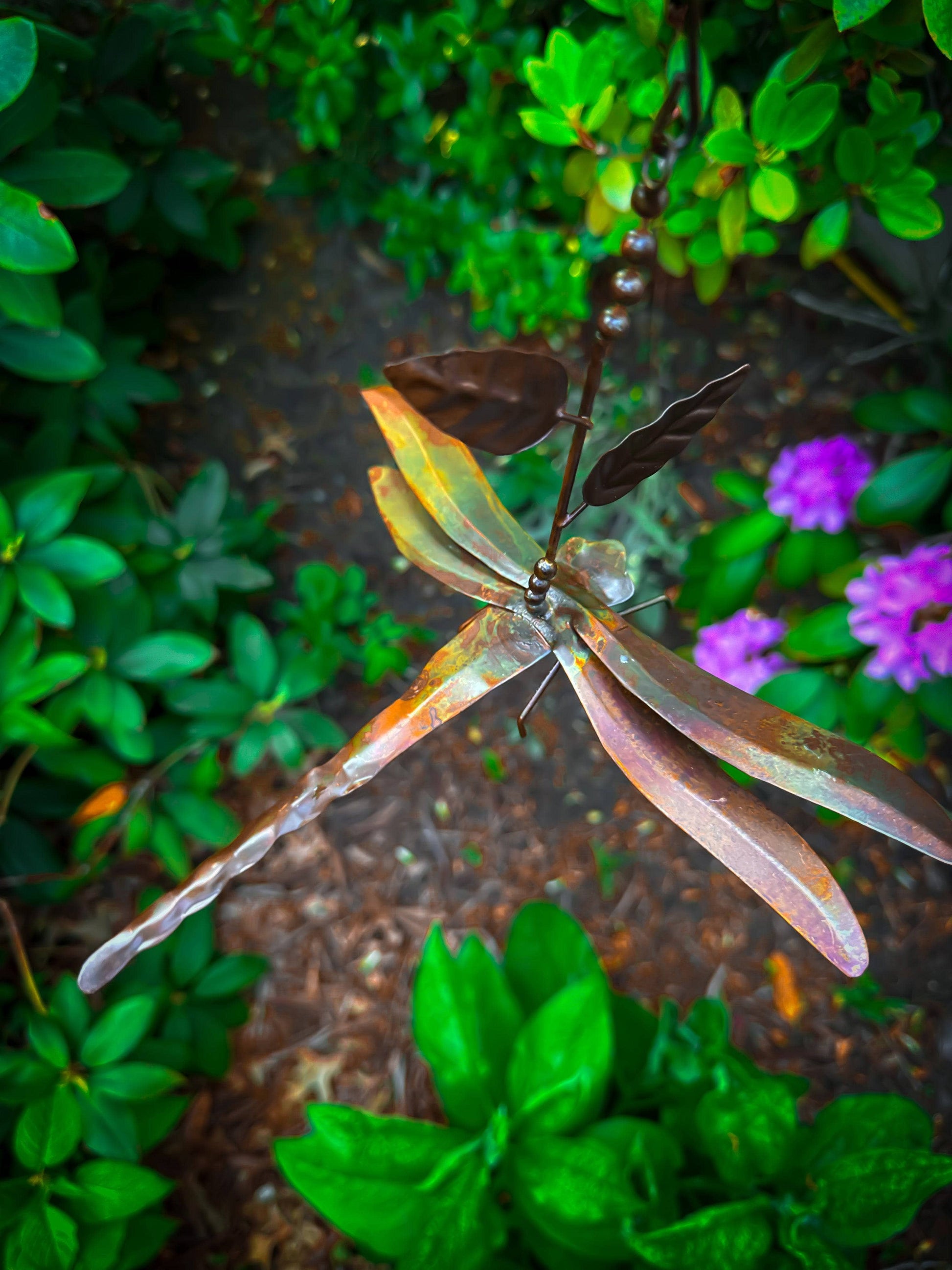 Happy Gardens - Hanging Dragonfly Branch Ornament