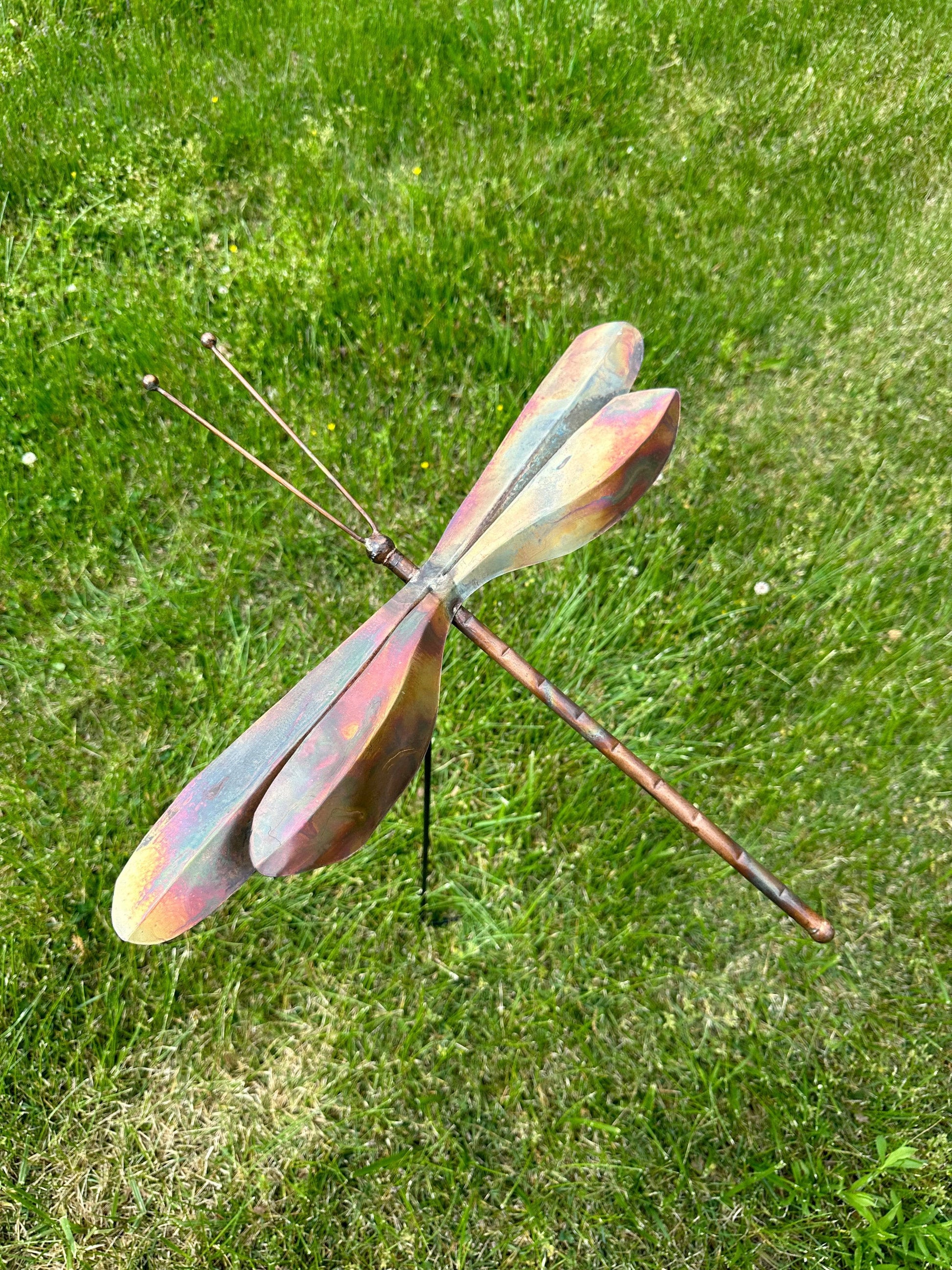 Happy Gardens - Dragonfly Garden Stake Bold