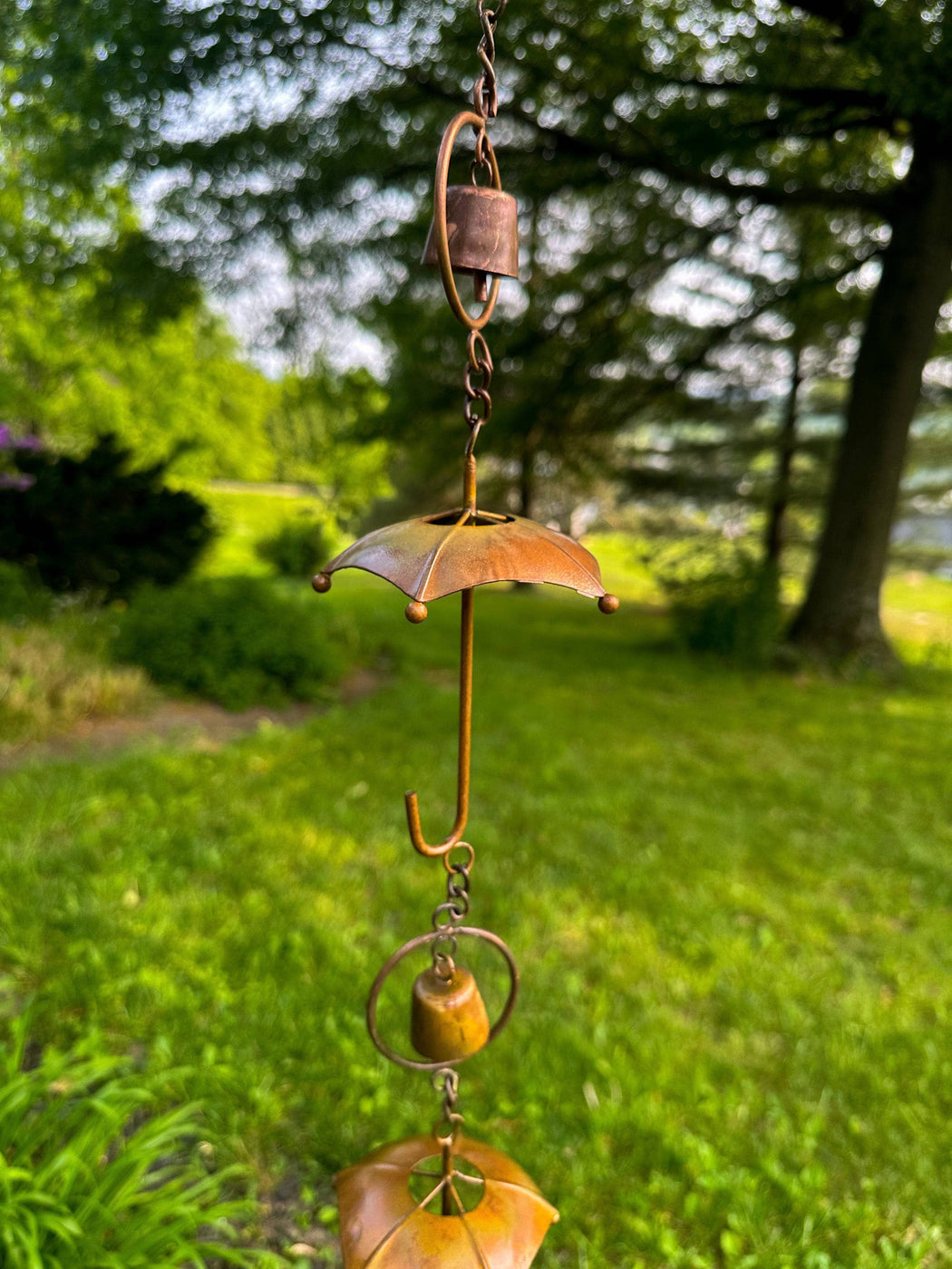 Flamed Umbrella Rain Chain