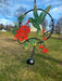 Happy Gardens - Hummingbird and Lily Multicolor Ornament 