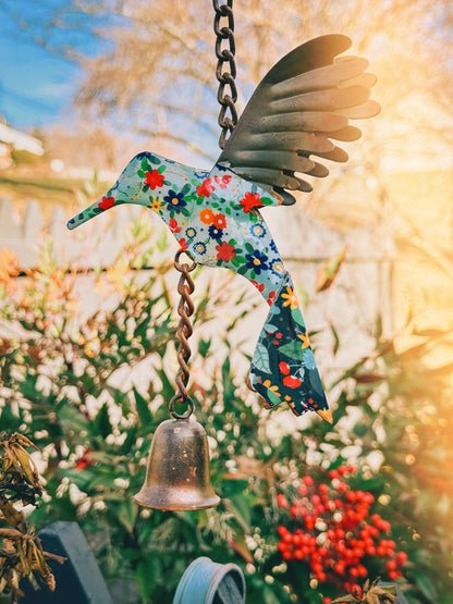 Happy Gardens - Floral Hummingbird Multicolor Ornament
