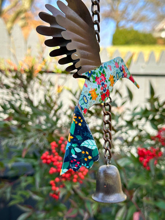 Happy Gardens - Floral Hummingbird Multicolor Ornament