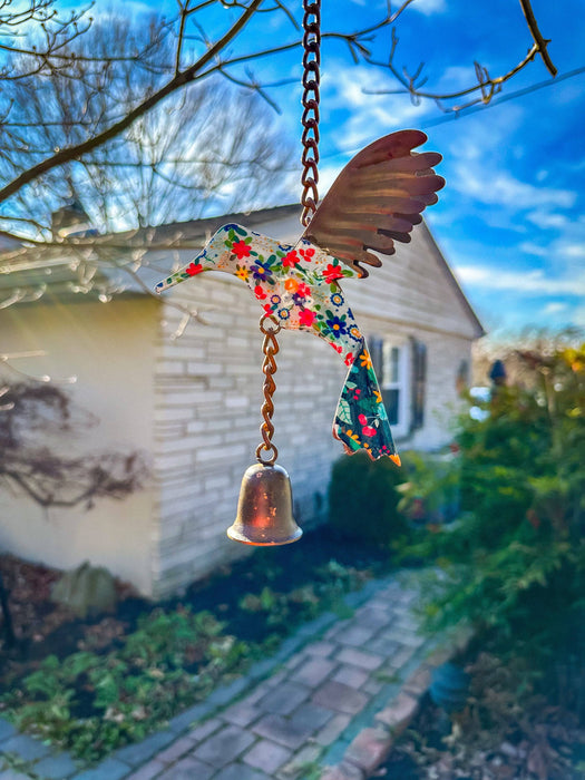 Happy Gardens - Floral Hummingbird Multicolor Ornament