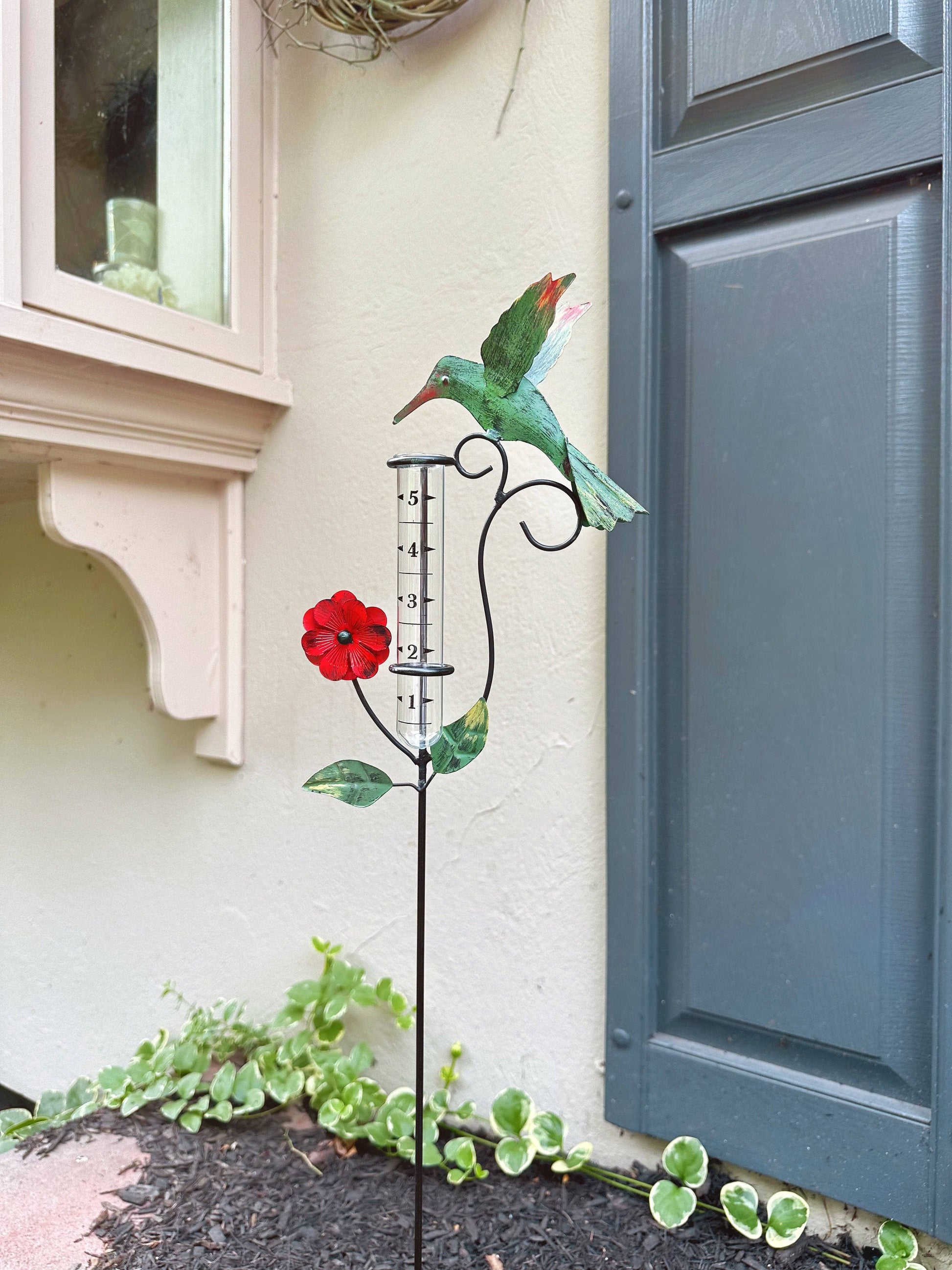 Happy Gardens - Hummingbird Multicolor Rain Gauge