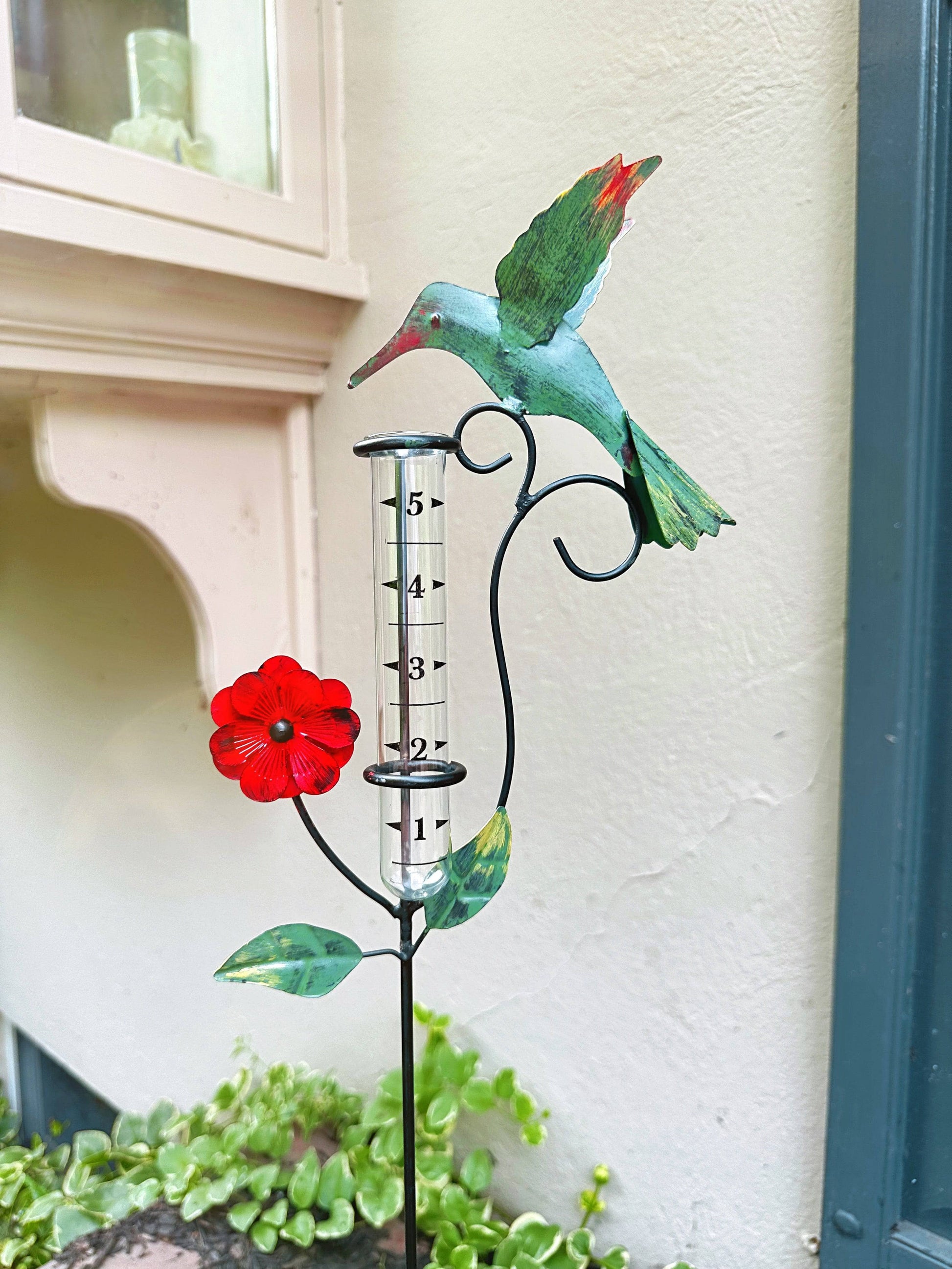 Happy Gardens - Hummingbird Multicolor Rain Gauge