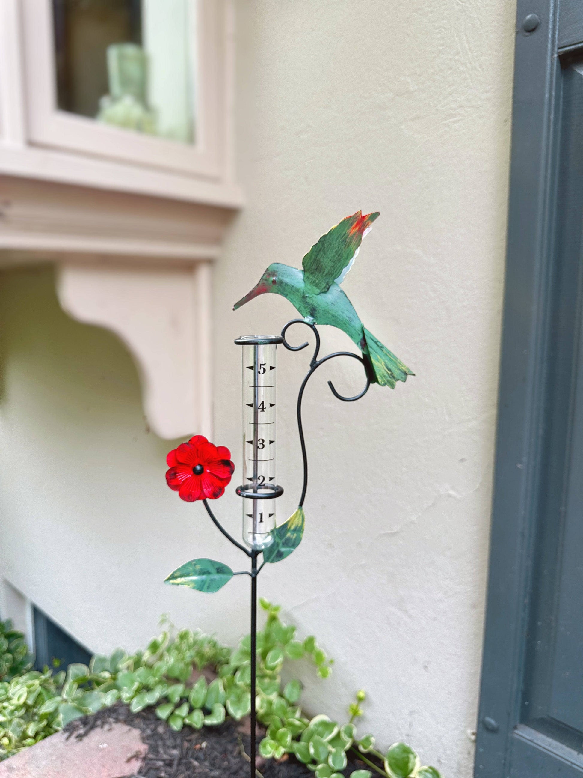 Happy Gardens - Hummingbird Multicolor Rain Gauge