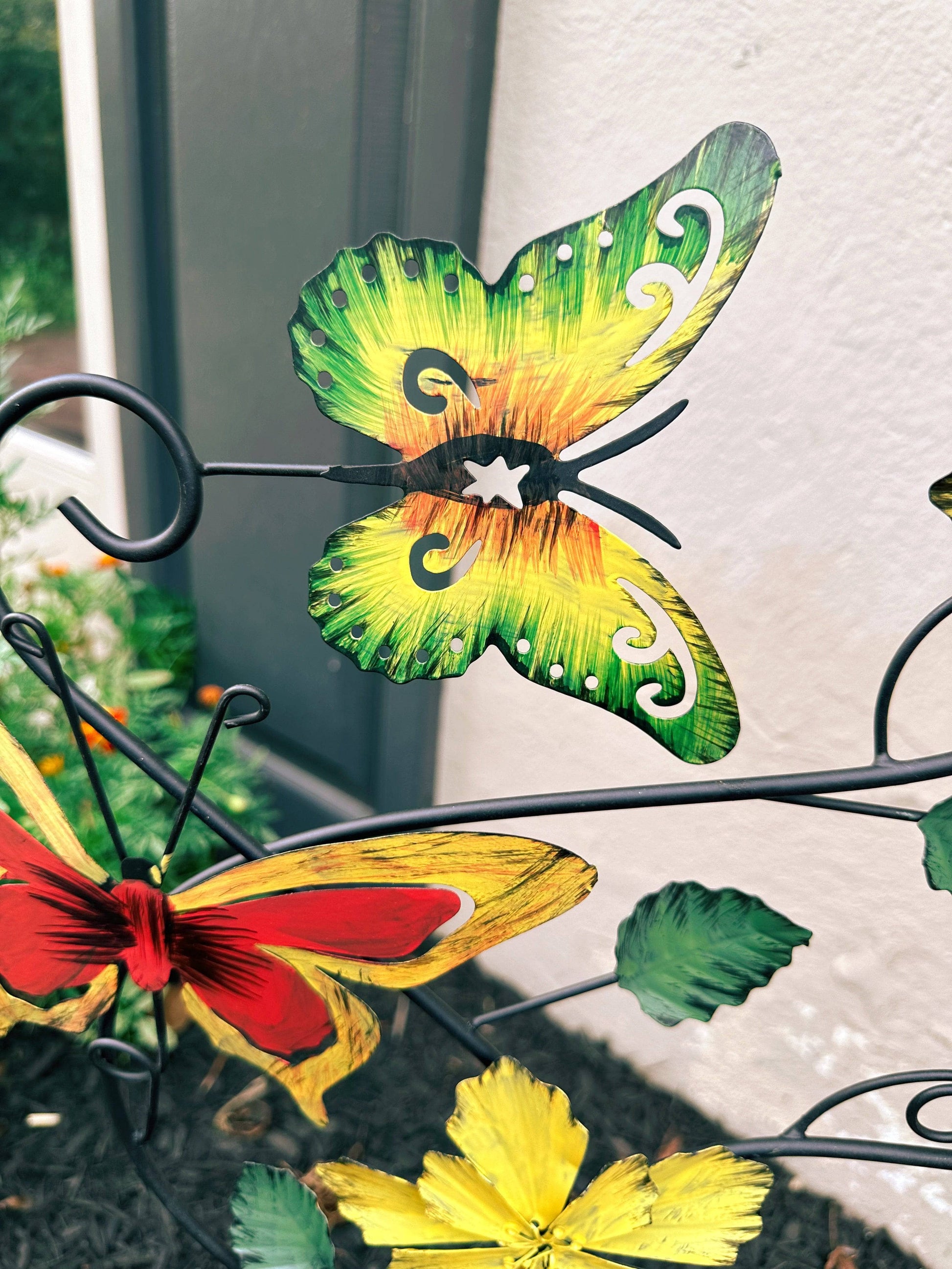 Happy Gardens - Butterflies and Flowers Multicolor Garden Stake