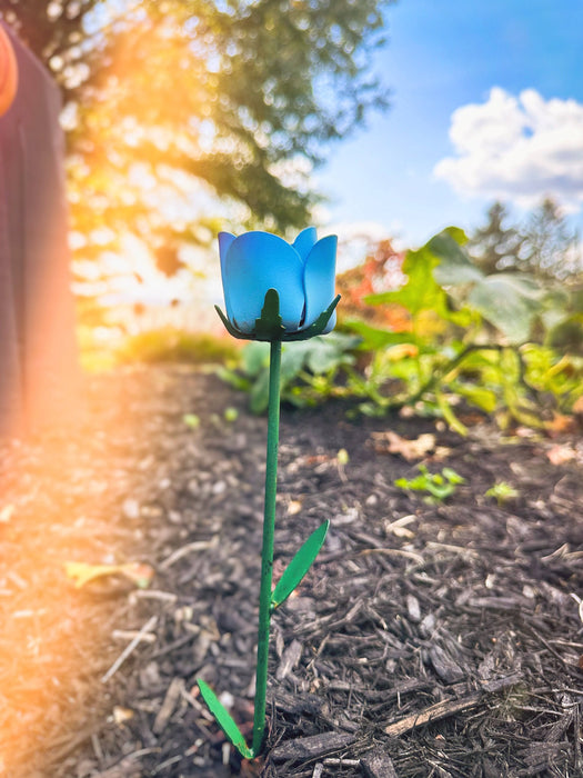 Happy Gardens - Blue Rose Plant Pick