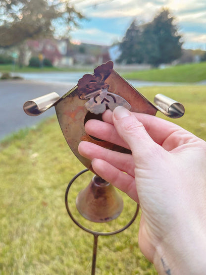 Happy Gardens - Birdhouse and Bell Garden Stake