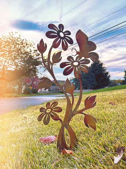 Happy Gardens - Daisy Flamed Garden Stake