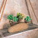 Happy Gardens - Triple on Stone Standing Pot Holder