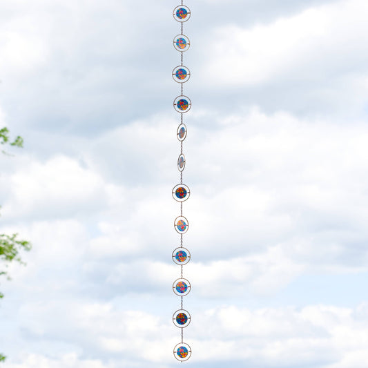 Floral Circle Rain Chain - Happy Gardens