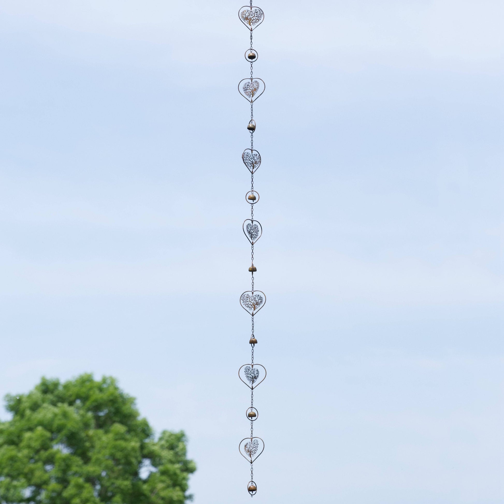 Heart Tree of Life Rain Chain - Happy Gardens