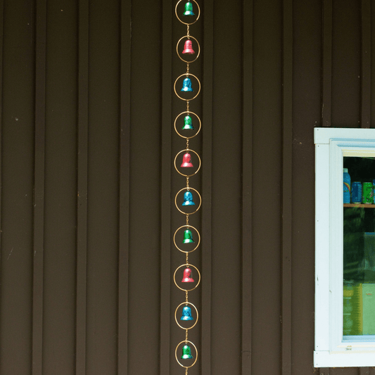 Happy Gardens - Temple Bells Multicolor Rain Chain