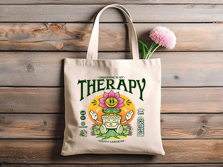 Happy Gardens Therapy Eco Tote Bag