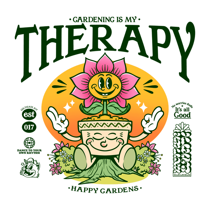 Gardening is My Therapy - T-Shirt