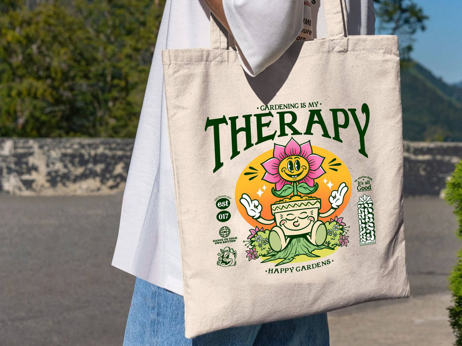 Happy Gardens Therapy Eco Tote Bag