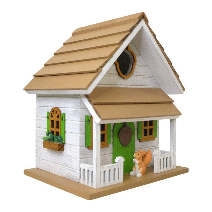 Squirrel Cottage Birdhouse - Happy Gardens