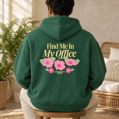 Find Me In My Office Oversize Fleeced Hoodie
