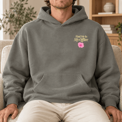 Find Me In My Office Oversize Fleeced Hoodie