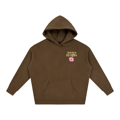 Find Me In My Office Oversize Fleeced Hoodie