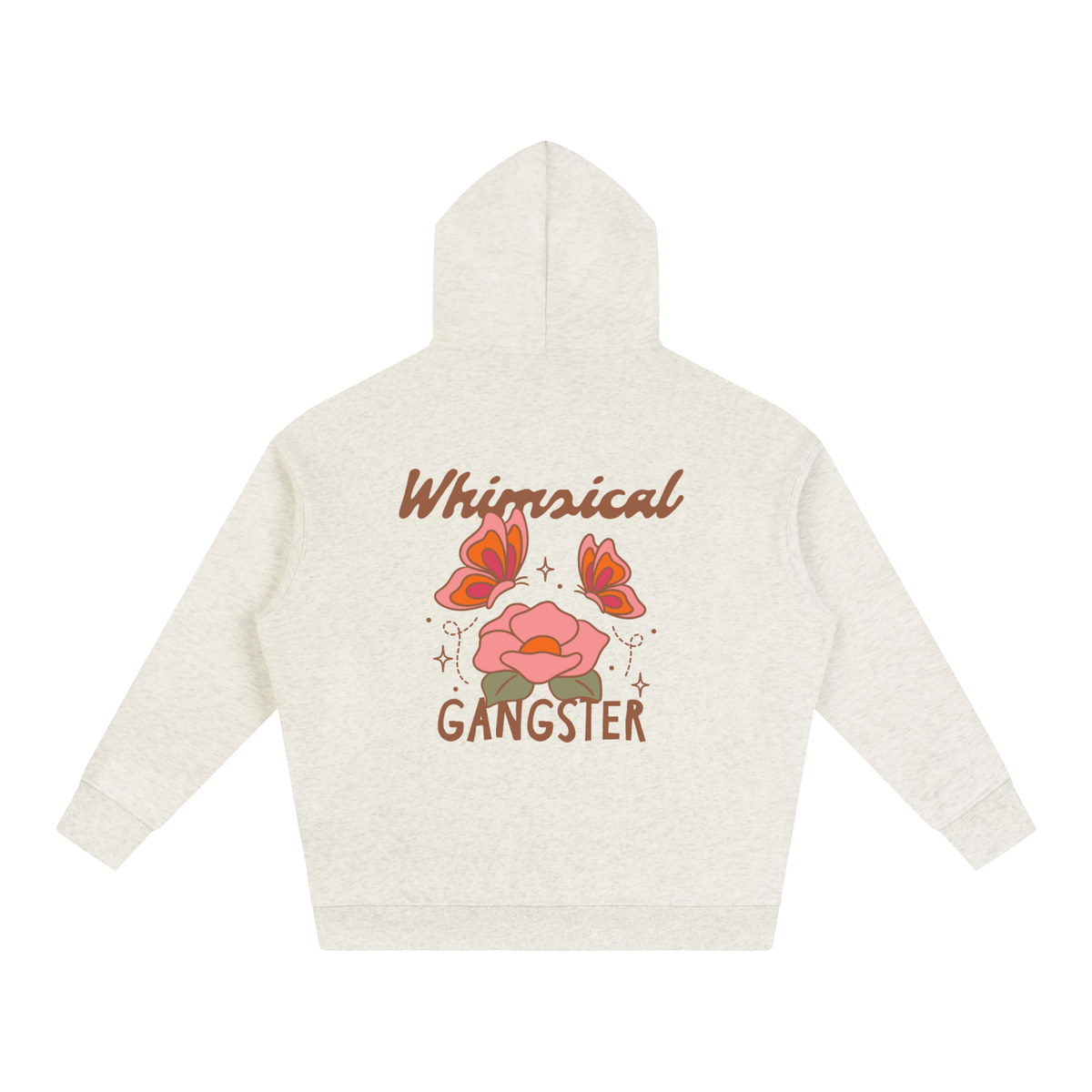 Whimsical Gangster Oversize Fleeced Hoodie