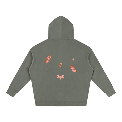 Whimsical Gangster Oversize Fleeced Hoodie