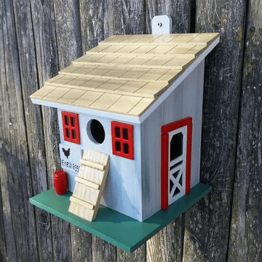 Happy Gardens - Chicken Coop Birdhouse