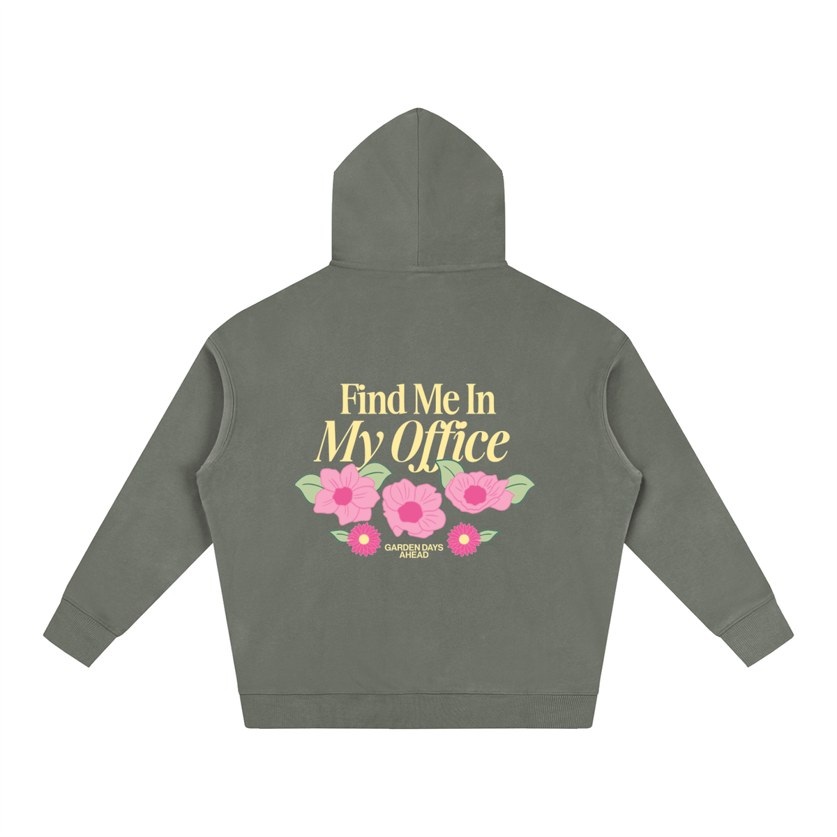 Find Me In My Office Oversize Fleeced Hoodie