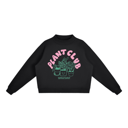 Plant Club Essential Fleece Mock-Neck Crew Sweatshirt