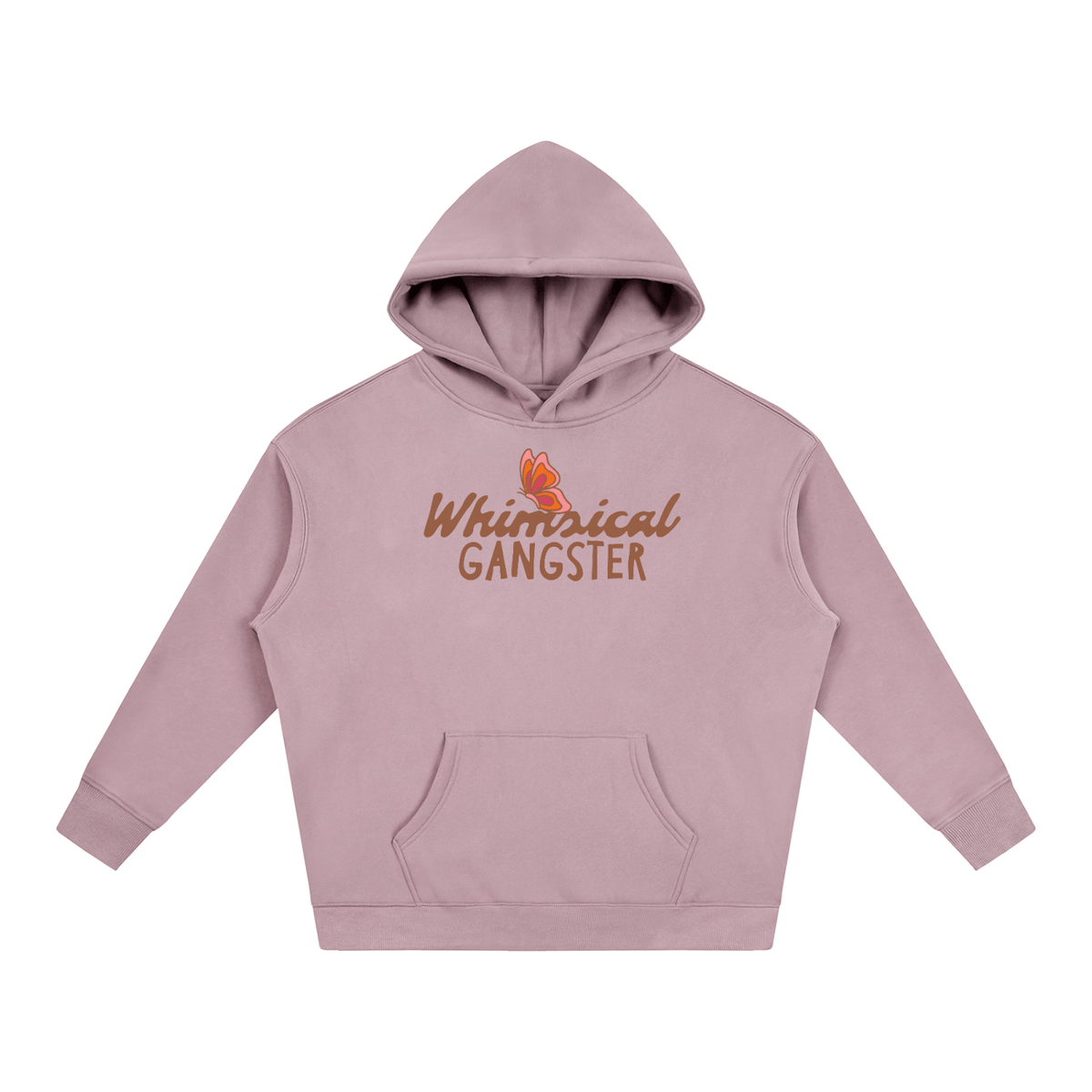 Whimsical Gangster Oversize Fleeced Hoodie