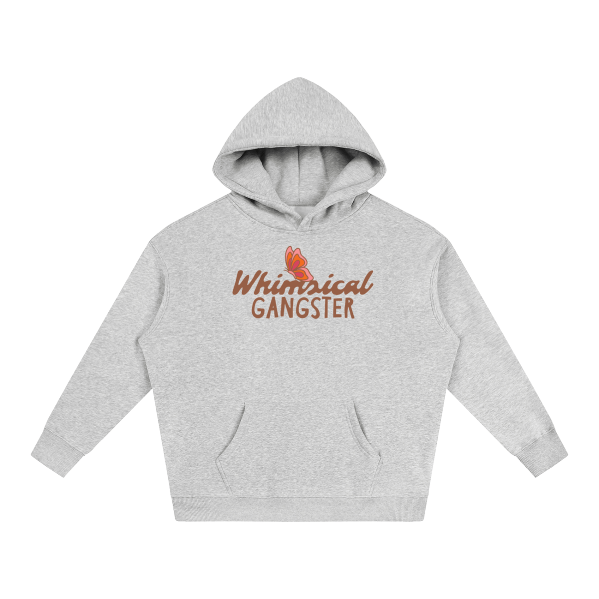 Whimsical Gangster Oversize Fleeced Hoodie