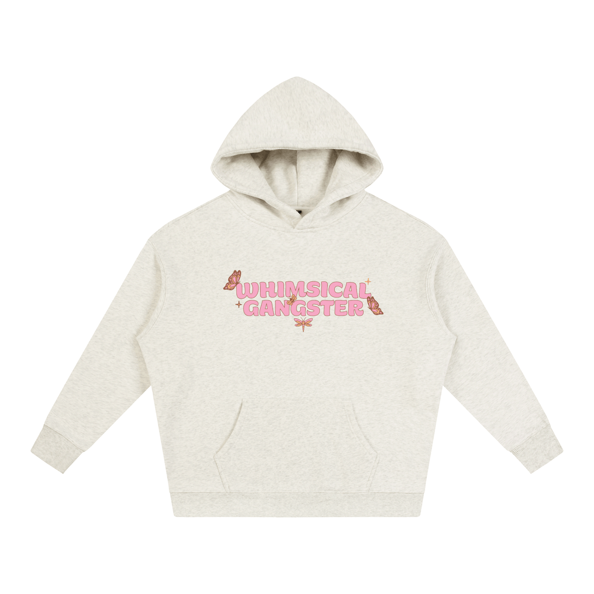 Whimsical Gangster Oversize Fleeced Hoodie