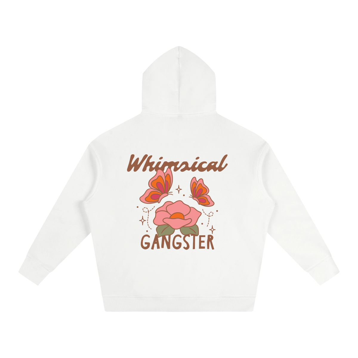 Whimsical Gangster Oversize Fleeced Hoodie