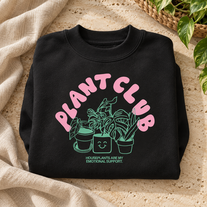 Plant Club - Essential Fleece Mock-Neck Crew Sweatshirt