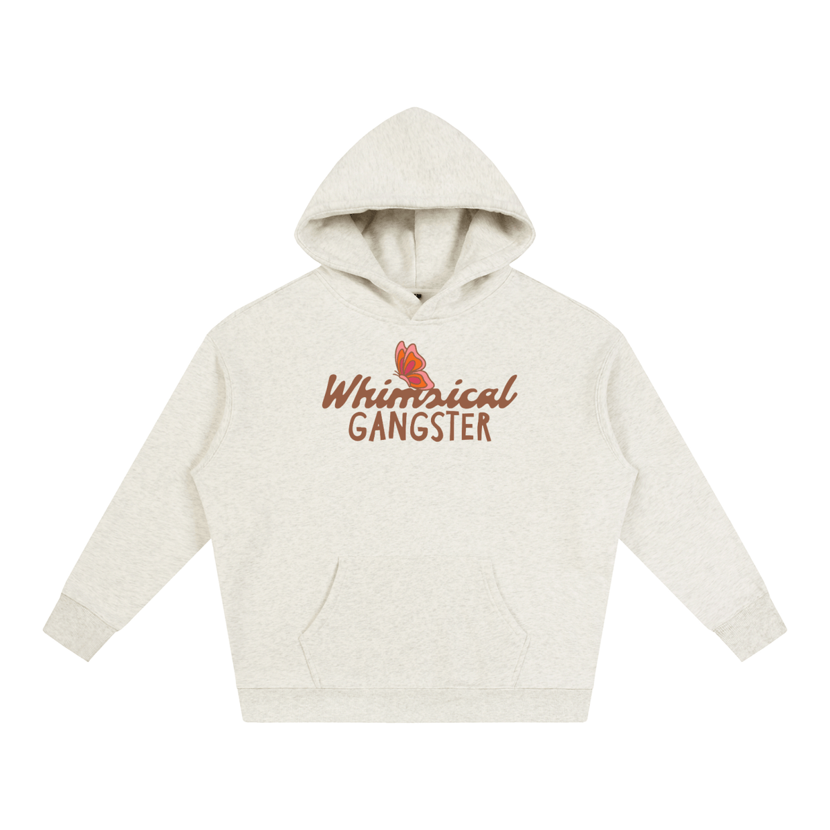 Whimsical Gangster Oversize Fleeced Hoodie