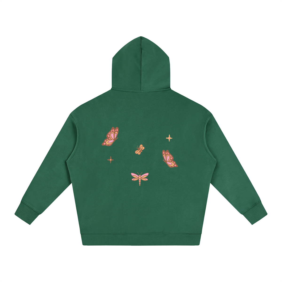 Whimsical Gangster Oversize Fleeced Hoodie