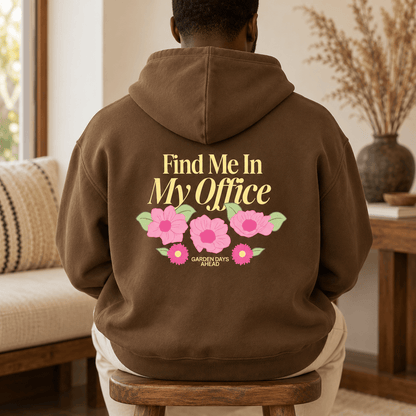 Find Me In My Office Oversize Fleeced Hoodie