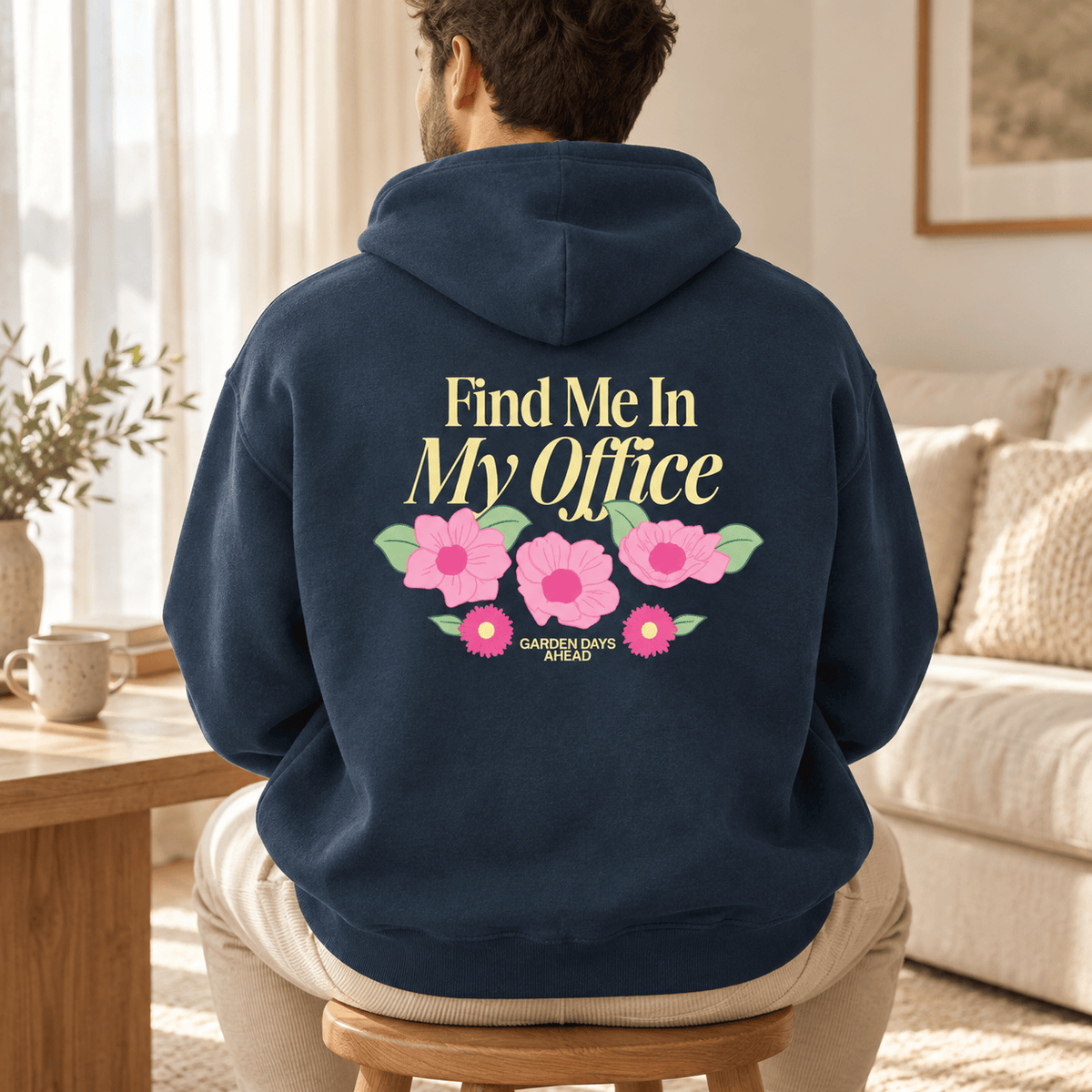 Find Me In My Office Oversize Fleeced Hoodie