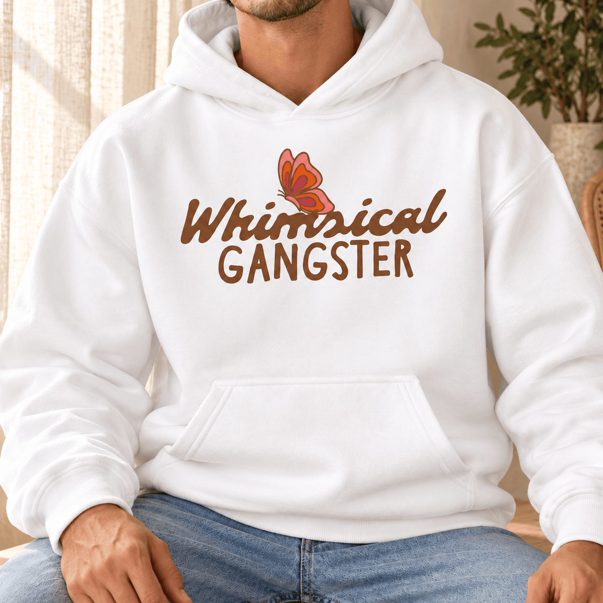 Whimsical Gangster - Men's Oversize Fleeced Hoodie